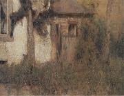 Fernand Khnopff In Fosset The Farmhouse Garden oil painting